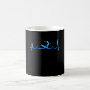 Surfen im Heartbeat Surf - Geschenke Surfer-Mama Kaffeetasse