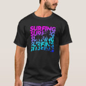 Surfen im kalifornischen T - Shirt (Vorderseite)