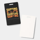 Surfen im Leben Ausweis (Vorder- & Rückseite)