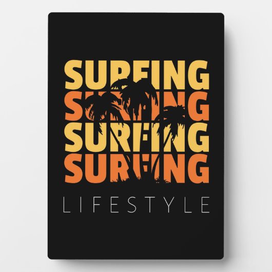 Surfen im Leben Fotoplatte (Vorderseite)