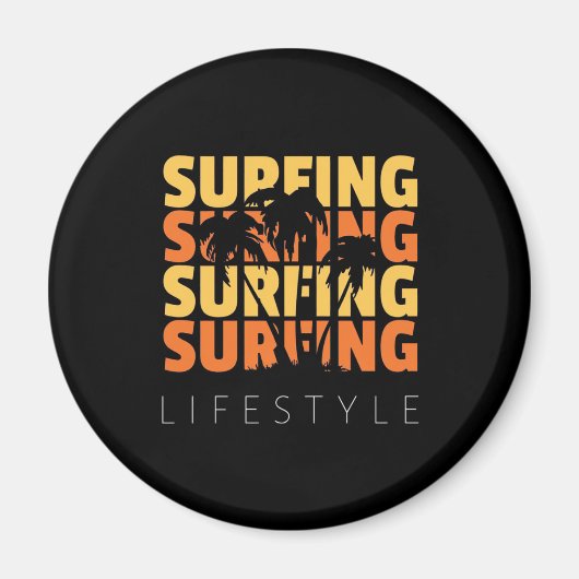Surfen im Leben Magnet (Vorne)