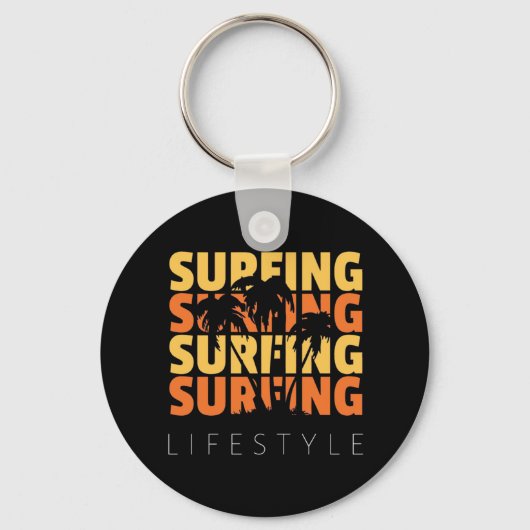 Surfen im Leben Schlüsselanhänger (Vorderseite)
