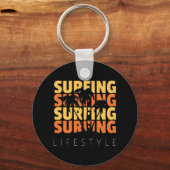 Surfen im Leben Schlüsselanhänger (Vorderseite)