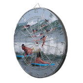 Surfen im Meer_ Dartscheibe (Vorderseite rechts)