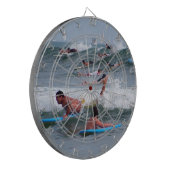 Surfen im Meer_ Dartscheibe (Vorderseite Links)