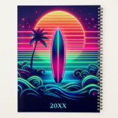 Surfen im Neon Sunset Planer (Rückseite)