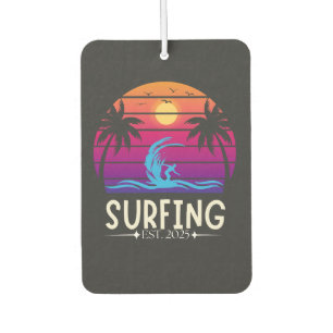 Surfen im Osten. 2025 Retro Vintag Vacay Mode Surf Autolufterfrischer