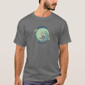Surfen im Santa BFTG T - Shirt (Vorderseite)
