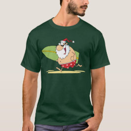 Surfen im Santa T Shirt