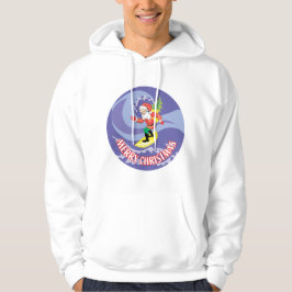 Surfen im Santa Typ Hoodie