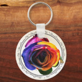 Surfen im Schlüsselanhänger der Rainbow-Rose (Vorderseite)