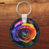 Surfen im Schlüsselanhänger der Rainbow-Rose (Vorderseite)
