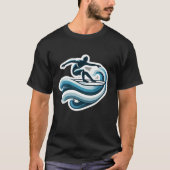 Surfen im T - Shirt (Vorderseite)
