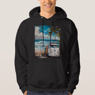 Surfen im Vintagen Paradies Hoodie