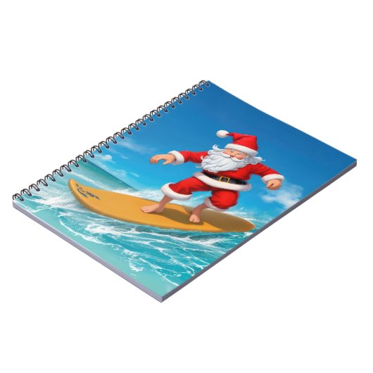 Surfen im Weihnachtsmann Notizblock (Linke Seite)