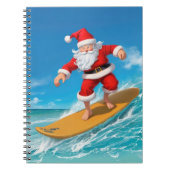Surfen im Weihnachtsmann Notizblock (Vorderseite)