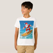 Surfen im Weihnachtsmann T-Shirt (Vorne ganz)