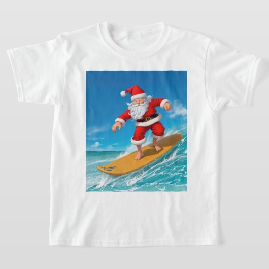 Surfen im Weihnachtsmann T-Shirt (Ablage )