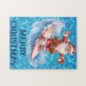 Surfen im Weihnachtspuzzle Puzzle (Horizontal)