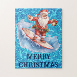 Surfen im Weihnachtspuzzle Puzzle