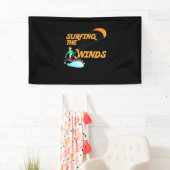 Surfen im Wind Banner (Insitu)