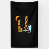 Surfen im Wind Banner (Vertikal)