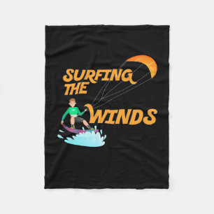 Surfen im Wind Fleecedecke