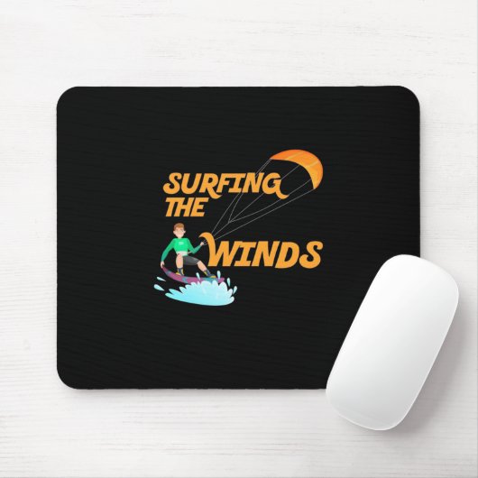 Surfen im Wind Mousepad (Mit Mouse)