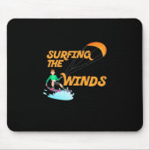 Surfen im Wind Mousepad (Vorne)