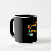 Surfen im Wind Tasse (Vorderseite Links)
