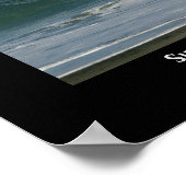 Surfen in California Coast Design Poster (Ecke)