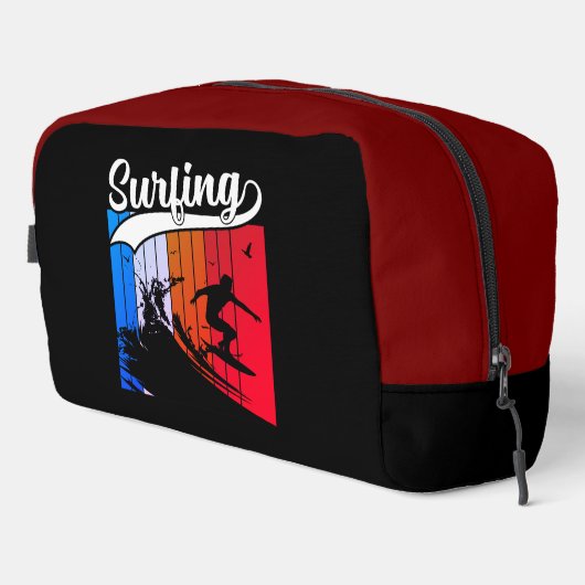 Surfen in den großen Wave Vibes Waschbeutel (Rechte Ecke)