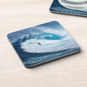 Surfen in den Röhren Getränkeuntersetzer (Linke Seite)