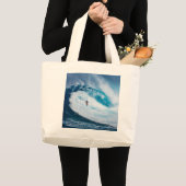 Surfen in den Röhren Jumbo Stoffbeutel (Vorderseite (Produkt))