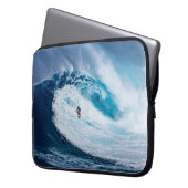 Surfen in den Röhren Laptopschutzhülle (Vorderseite Links)