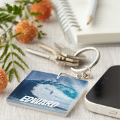 Surfen in den Röhren Schlüsselanhänger (Vorderseite rechts)