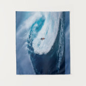 Surfen in den Röhren Wandteppich (Vorderseite)