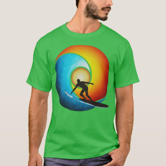 Surfen in der endlosen Sommerwelle v2 T-Shirt