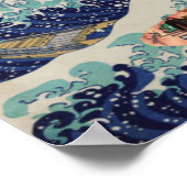 Surfen in der großen Welle Poster (Ecke)