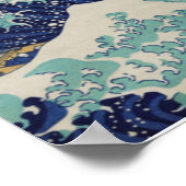 Surfen in der großen Welle Poster (Ecke)