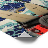Surfen in der großen Welle Poster (Ecke)