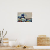 Surfen in der großen Welle Poster (Küche)
