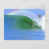 Surfen in der perfekten Welle. Postkarte (Vorderseite)