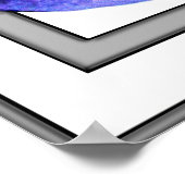 Surfen in der Regenbogen-Rose Poster (Ecke)