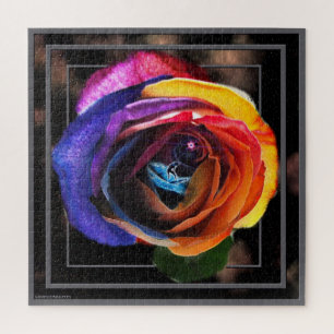 Surfen in der Regenbogen-Rose Puzzle