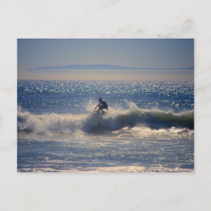 Surfen in Huntington Beach, Kalifornien Postcard Postkarte