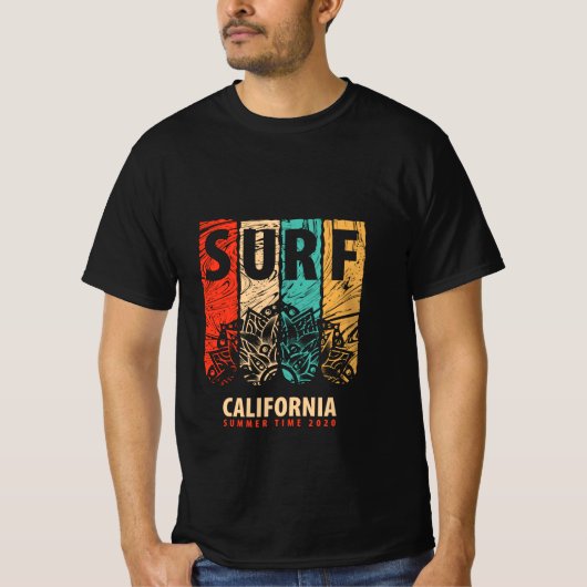 Surfen in Kalifornien T-Shirt (Vorderseite)