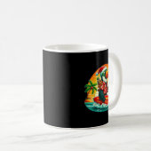 Surfen in Santa Toucan und der lustige Hund Trocal Kaffeetasse (VorderseiteRechts)