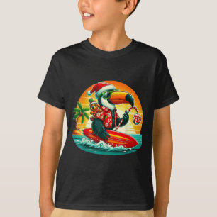 Surfen in Santa Toucan und der lustige Hund Trocal T-Shirt