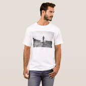 Surfen in Surfer Honolulus Hawaii Longboard T-Shirt (Vorne ganz)